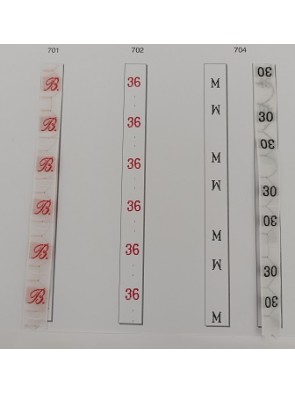 Ref: 701 Iniciales y tallas...