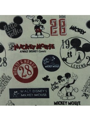 Tejido Vintage Mickey -A